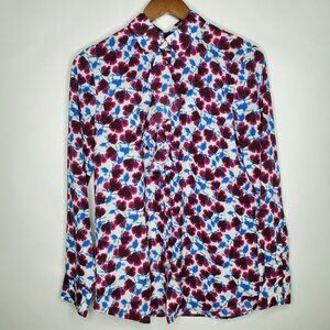 Banana Republic Womens Dillon Floral Long Sleeve Blouse Button Top Size S Career